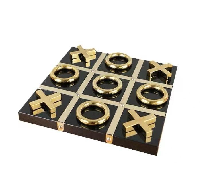 Jeux Xo Décoratif En Bois Et Métal Inoxydable