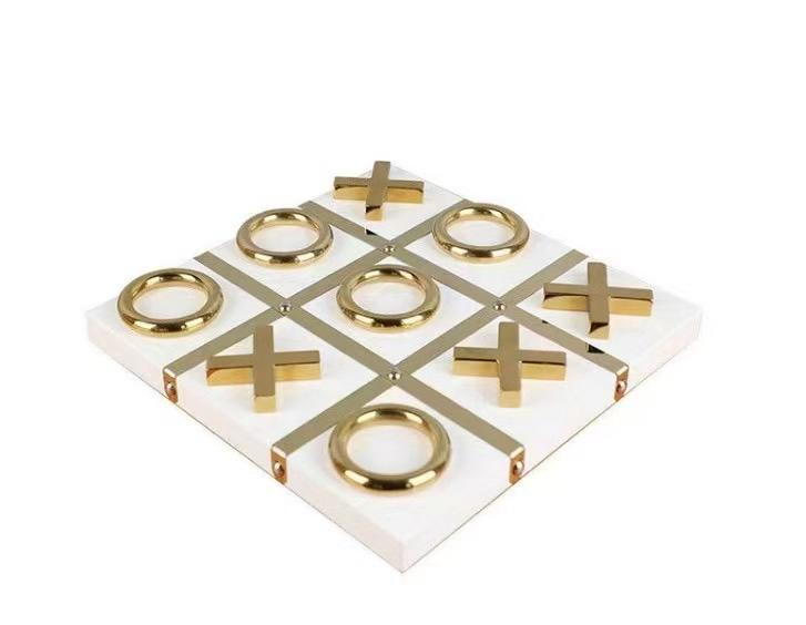 Jeux Xo Décoratif En Bois Et Métal Inoxydable