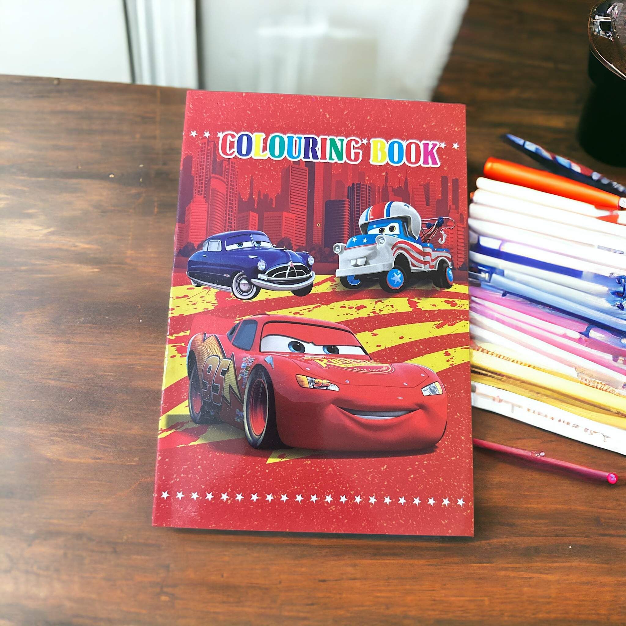Livre De Coloriage Cars Avec Stickers