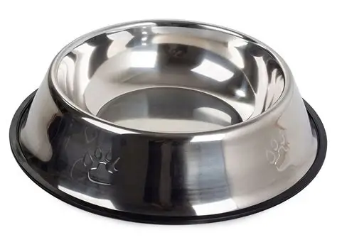Gamelle En Inox Antidérapante Mascow Pour Chien Et Chat 18cm