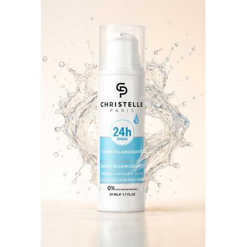 Christelle Paris Crème Éclaircissante Anti-âge Anti-taches Lightenup - 50 Ml - Avec Alpha Arbutine, Acide Kojic Et Allantoine