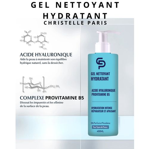 Gel Nettoyant Hydratant Pour Le Visage Sans Parfum Sans Paraben. thumbnail 1