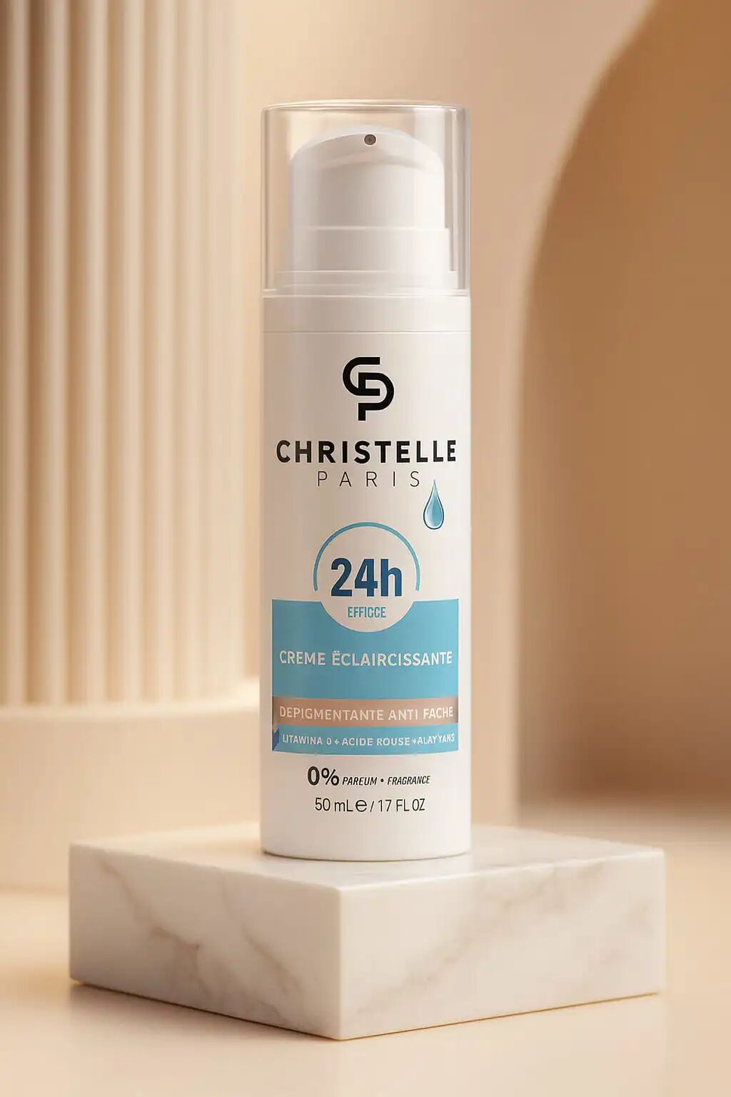 Coffret 3 En 1 : Gel Nettoyant Éclaircissant 200ml, Crème Antitaches Dépigmentante 50ml, Écran Protection Invisible 50ml
