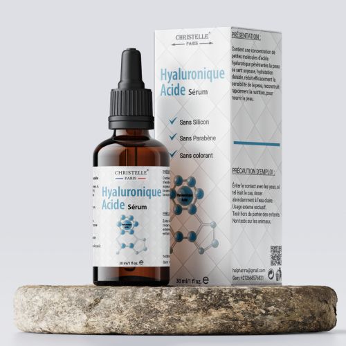 Christelle Paris Sérum Visage Stimule Lacide Hyaluronique - Anti-âge - Soin Naturel