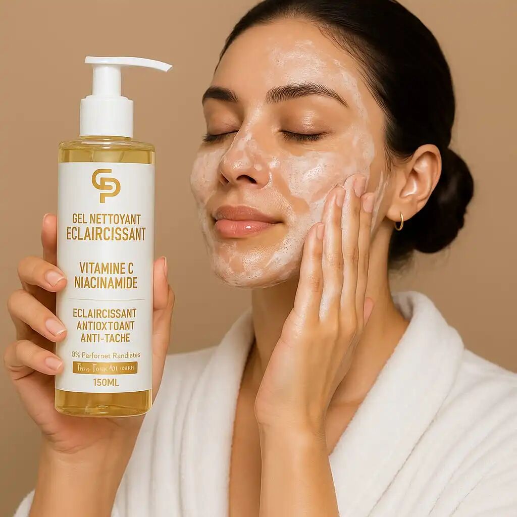Lot De 3 : Gel Nettoyant Éclaircissant 200ml, Crème Antitaches Brunes 50ml Et Écran Protection 50ml thumbnail 4