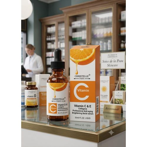 Christelle Paris Sérum C Visage Concentré Vitamine C E Sérum Éclaircissant Et Anti-taches 30ml