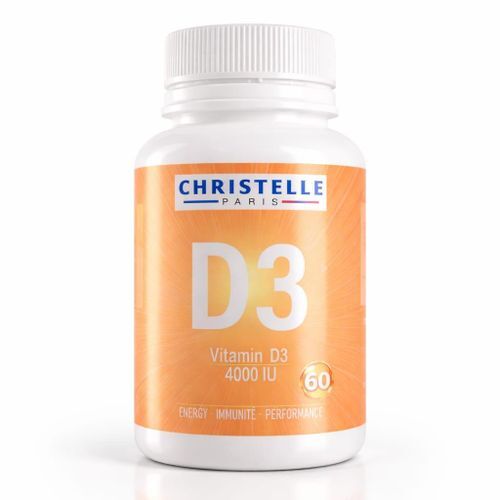 Christelle Paris Vitamine D3 4000 Ui – Énergie, Immunité Et Santé Osseuse 60 Capsules Softgel
