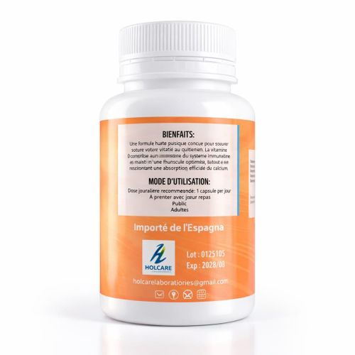 Christelle Paris Vitamine D3 4000 Ui – Énergie, Immunité Et Santé Osseuse 60 Capsules Softgel thumbnail 3