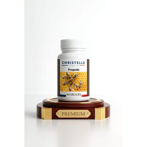 Christelle Paris Propolis Extrait Concentré 360mg, Défense Immunitaire & Protection Antioxydante 60 Capsules