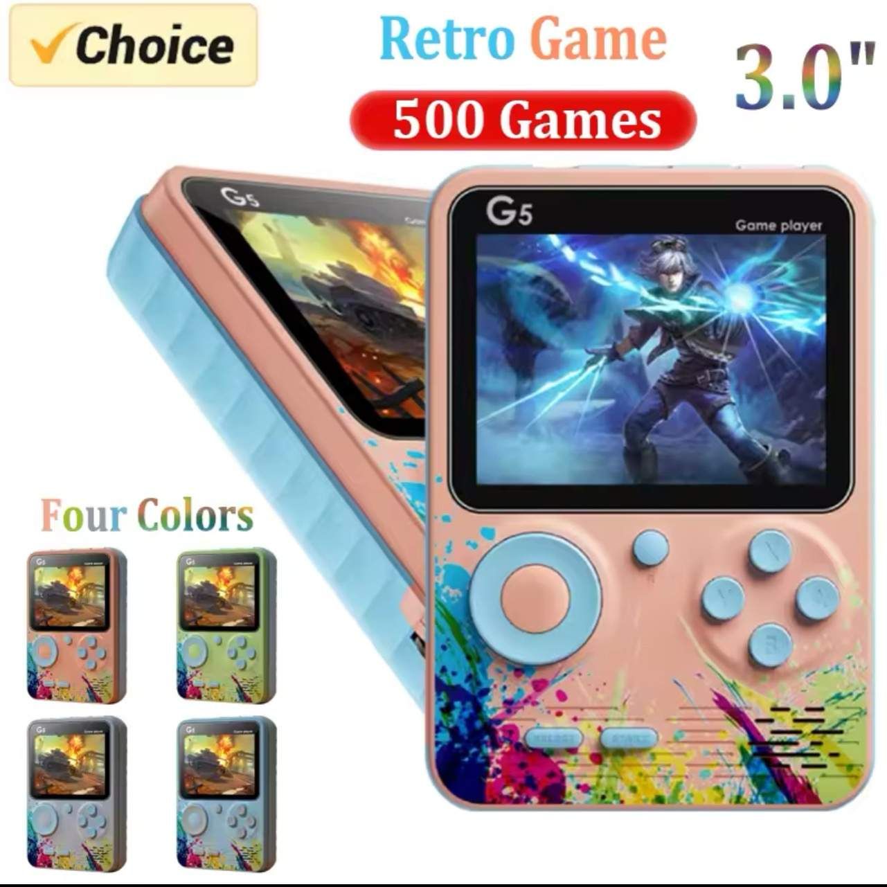 Console G5 500 Jeux - Couleurs Aléatoire