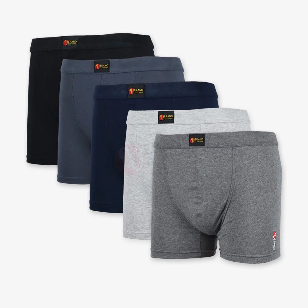 Verano Lot 5 Boxers Simple Coton