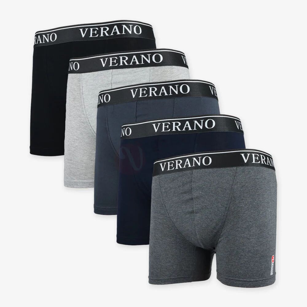 Verano Lot 5 Boxers Simple Bande Coton