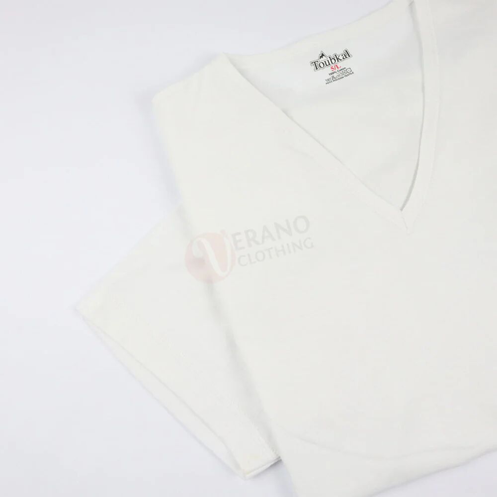 Toubkal Lot 3 T-shirts Blanc 100% Coton
