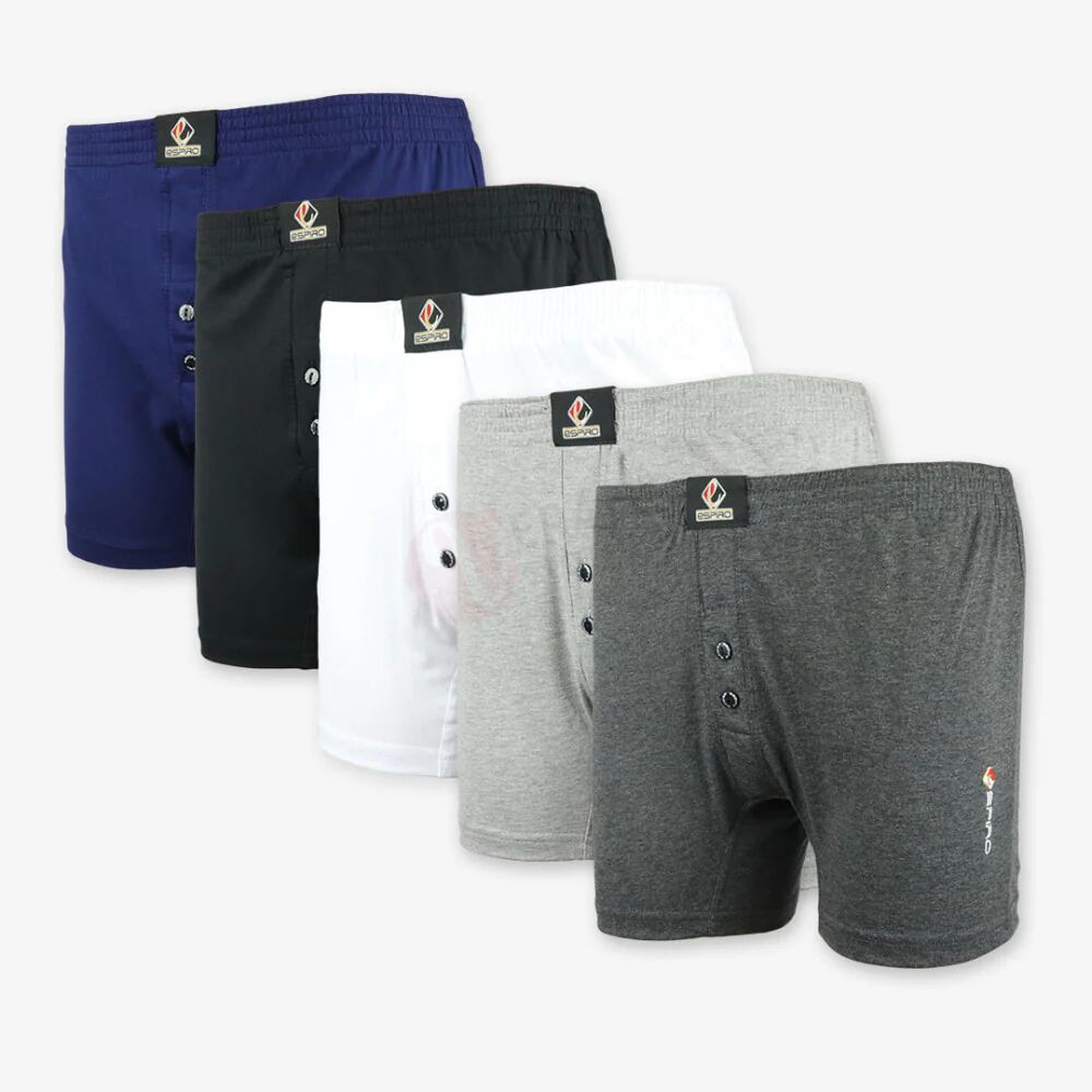 Espiro Lot 5 Caleçons 100% Coton