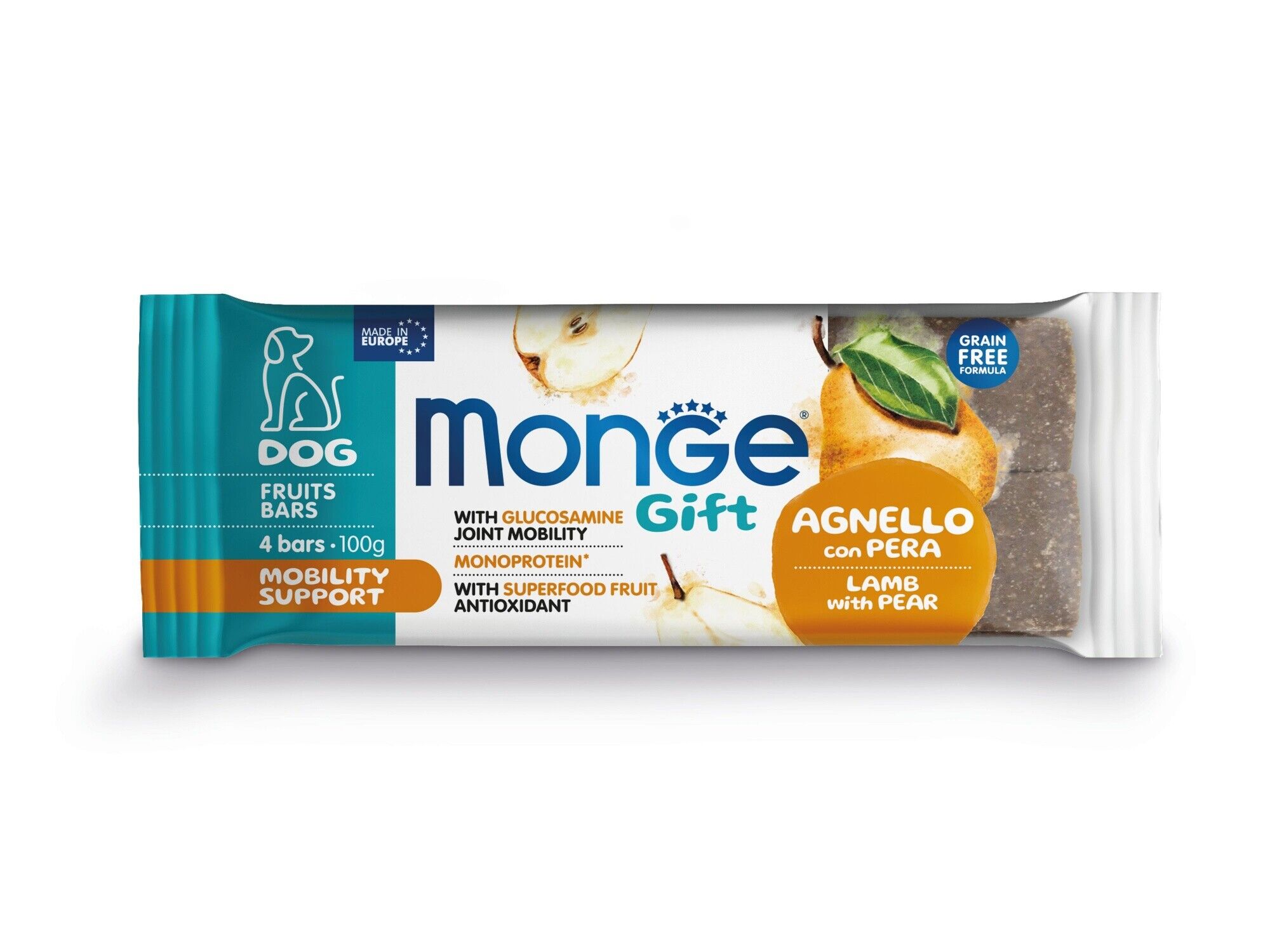 Mobility Support Dog Adult Lamb With Pear Fruit Bars