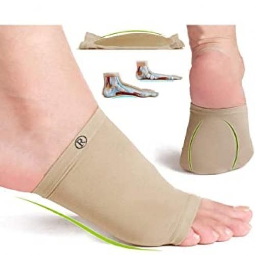 Paire De Manchons De Soutien De La Voûte Plantaire Avec Coussin En Gel