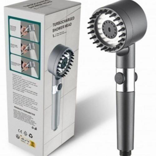 Pommeau De Douche Haute Pression À 3 Modes Avec Brosse De Massage