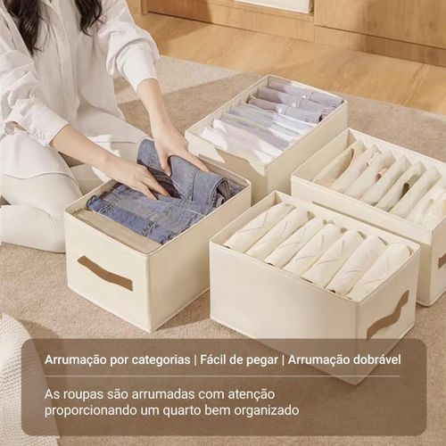 Boîte De Rangement Avec Poignées, Boîte De Rangement Pliable, Boîte De Rangement Pour Vêtements thumbnail 2