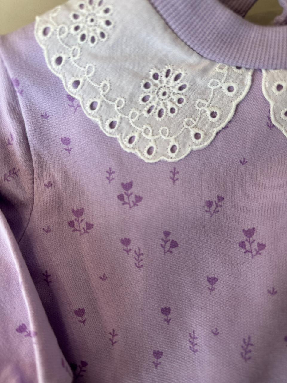 Ensemble Pantalon Col Dentelle thumbnail 2