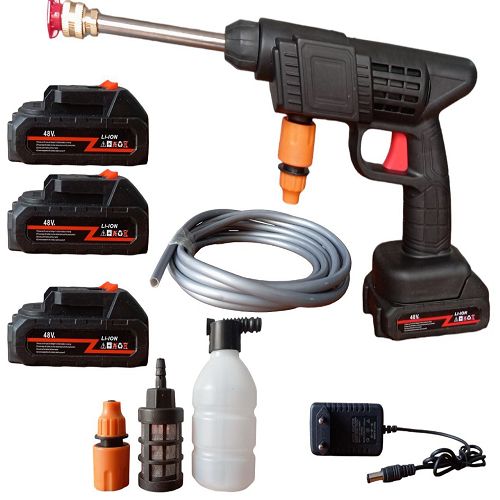 Pistolet De Lavage Automobile Sans Fil 3 Batteries