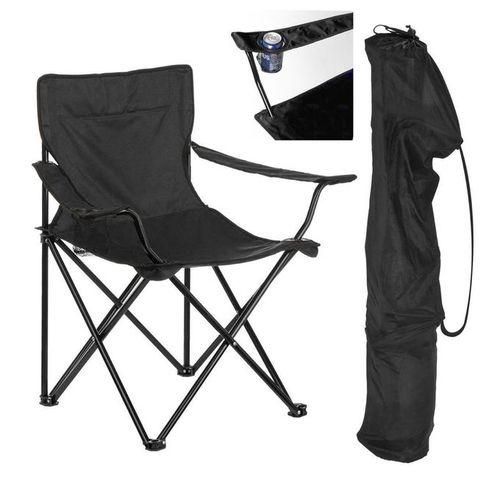 Siège De Plage Chaise De Camping Fauteuil Munie D'un Porte-gobelet  thumbnail 1