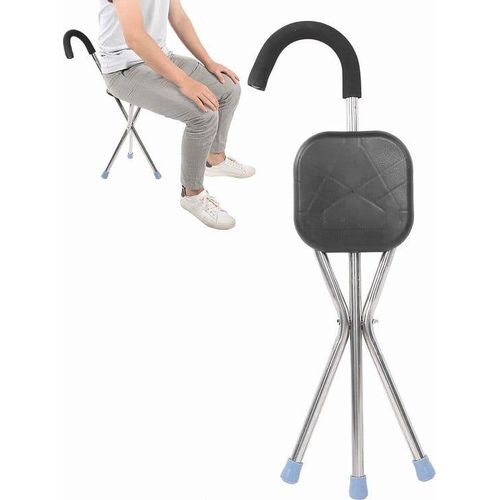 Canne De Marche Avec Siège, Robuste Et Durable thumbnail 1