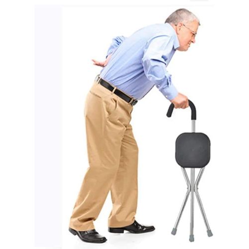 Canne De Marche Avec Siège, Robuste Et Durable thumbnail 3