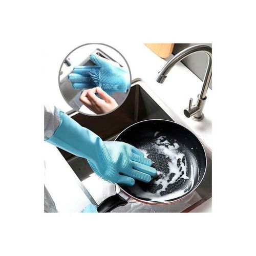 Lot De 2 Gants De Nettoyage En Silicone Multifonction, La Cuisine Et Le Ménage