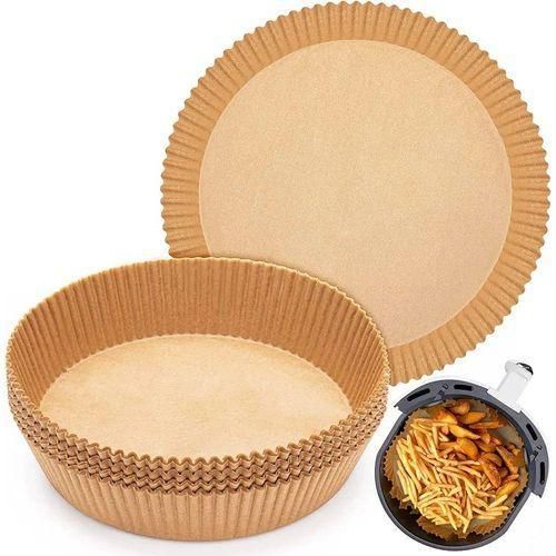 Lot De 100 Feuilles Papier Cuisson Pour Air Fryer – Anti-adhésif & Résistant À L’huile