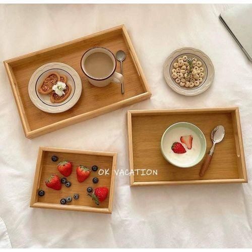 Plateau Rectangulaire En Bois – Pratique, Solide Et Raffiné