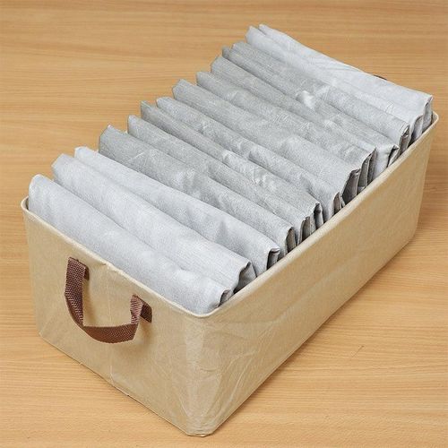 Lot De 3 Boîte De Rangement Avec Poignées, Boîte De Rangement Pliable, Boîte De Rangement Pour Vêtements