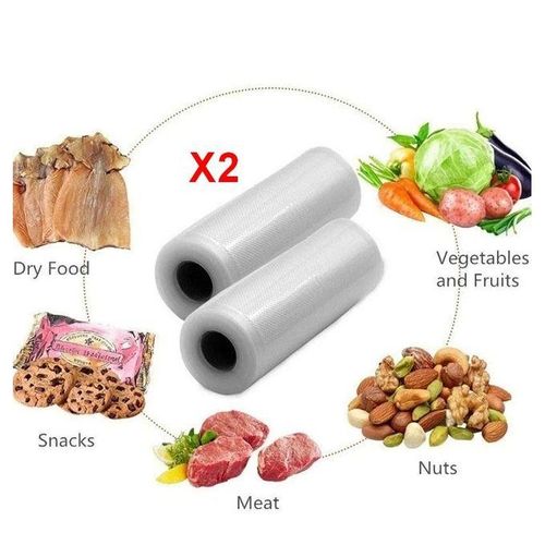 Lot De 2 Rouleau De Sous Vide Pour Machine Vacuum Sealer, Stockage Des Aliments