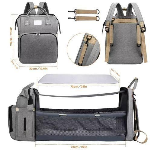 Sac À Langer Multifonction 3 En 1 Avec Lit Bébé Intégré