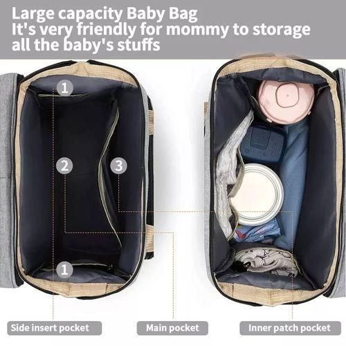 Sac À Langer Multifonction 3 En 1 Avec Lit Bébé Intégré