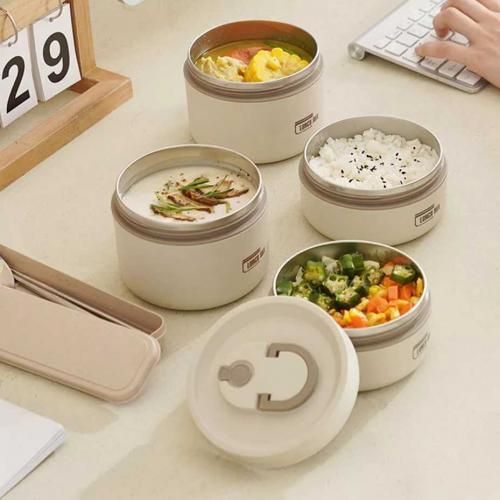 Lunch Box Isotherme Portable En Acier Inoxydable thumbnail 1