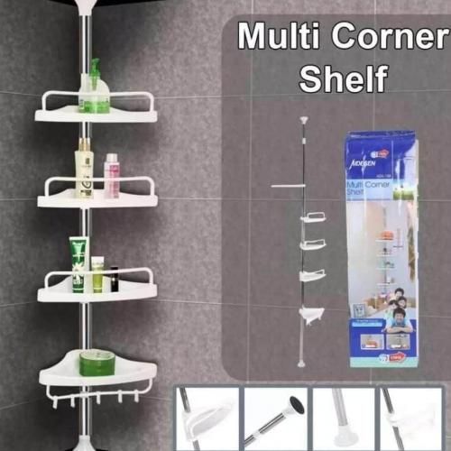 Étagère Dangle De Salle De Bain À 4 Niveaux, Coin Douche Support, Organisateur thumbnail 1