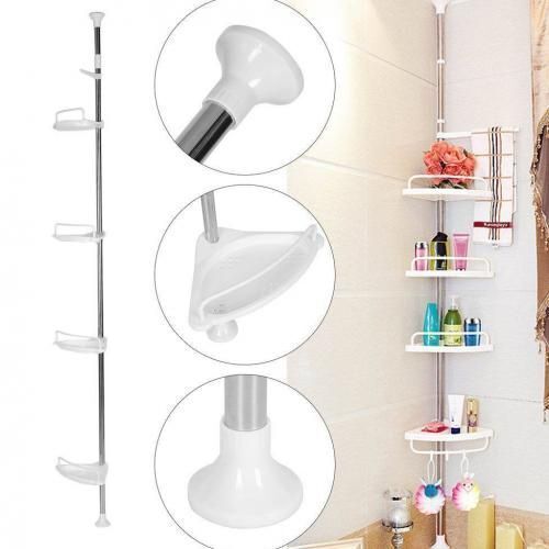 Étagère Dangle De Salle De Bain À 4 Niveaux, Coin Douche Support, Organisateur thumbnail 3
