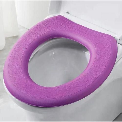 Lot De 2 Housses Lavables Pour Siège De Toilette Avec Fixation Auto-adhésive