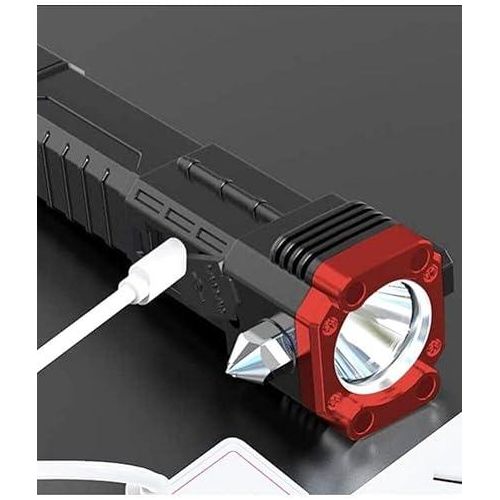Lampe Torche Multifonctionnelle Rechargeable Avec Powerbank Intégré