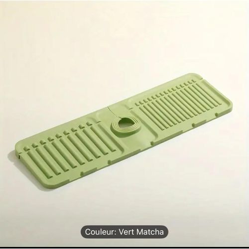 Tapis Égouttoir En Silicone Souple, Tapis De Robinet Dévier De Cuisine, Tapis Récupérateur Deau Pour Robinet, Plateau Dorganisation Multifonction Pour Évier thumbnail 3