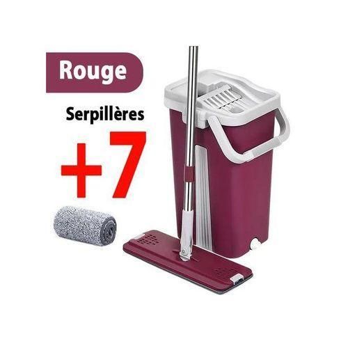 Vadrouille Pour Balai En Microfibre, Serpillière + Seau + 7 Tampons De Rechange thumbnail 3