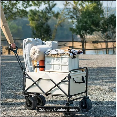 Chariot Pliable Tout-terrain Pour Courses, Pique-nique Et Camping thumbnail 3