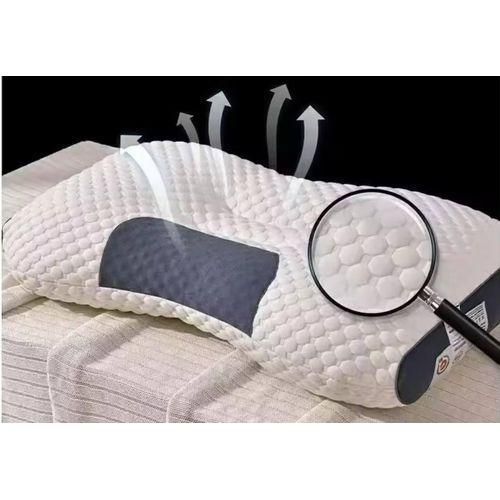 Oreiller Cervical Confortable, Oreiller De Couchage Confortable Pour Le Cou – En Mousse À Mémoire thumbnail 2