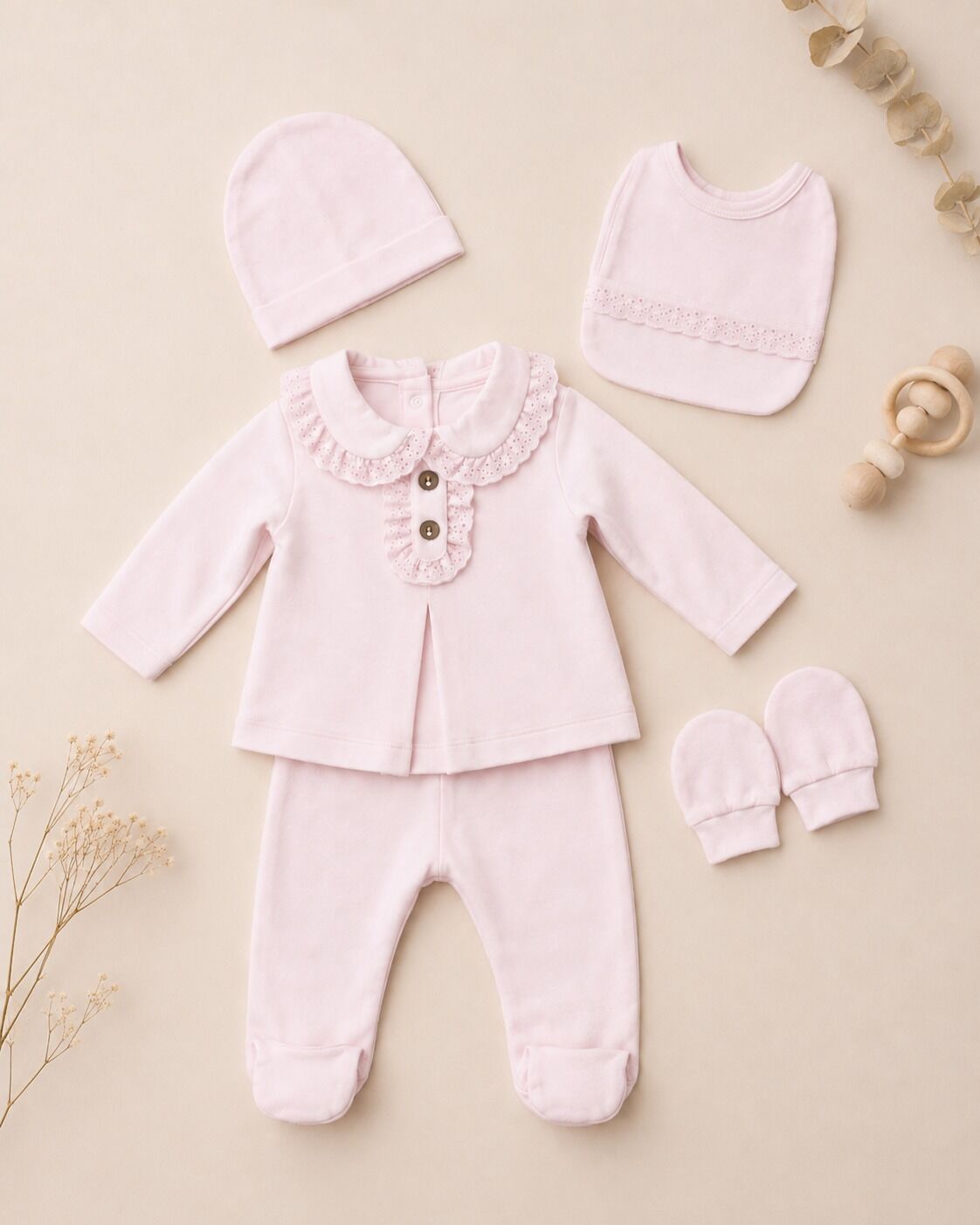 Tenue 5p Coton Col Brodé
