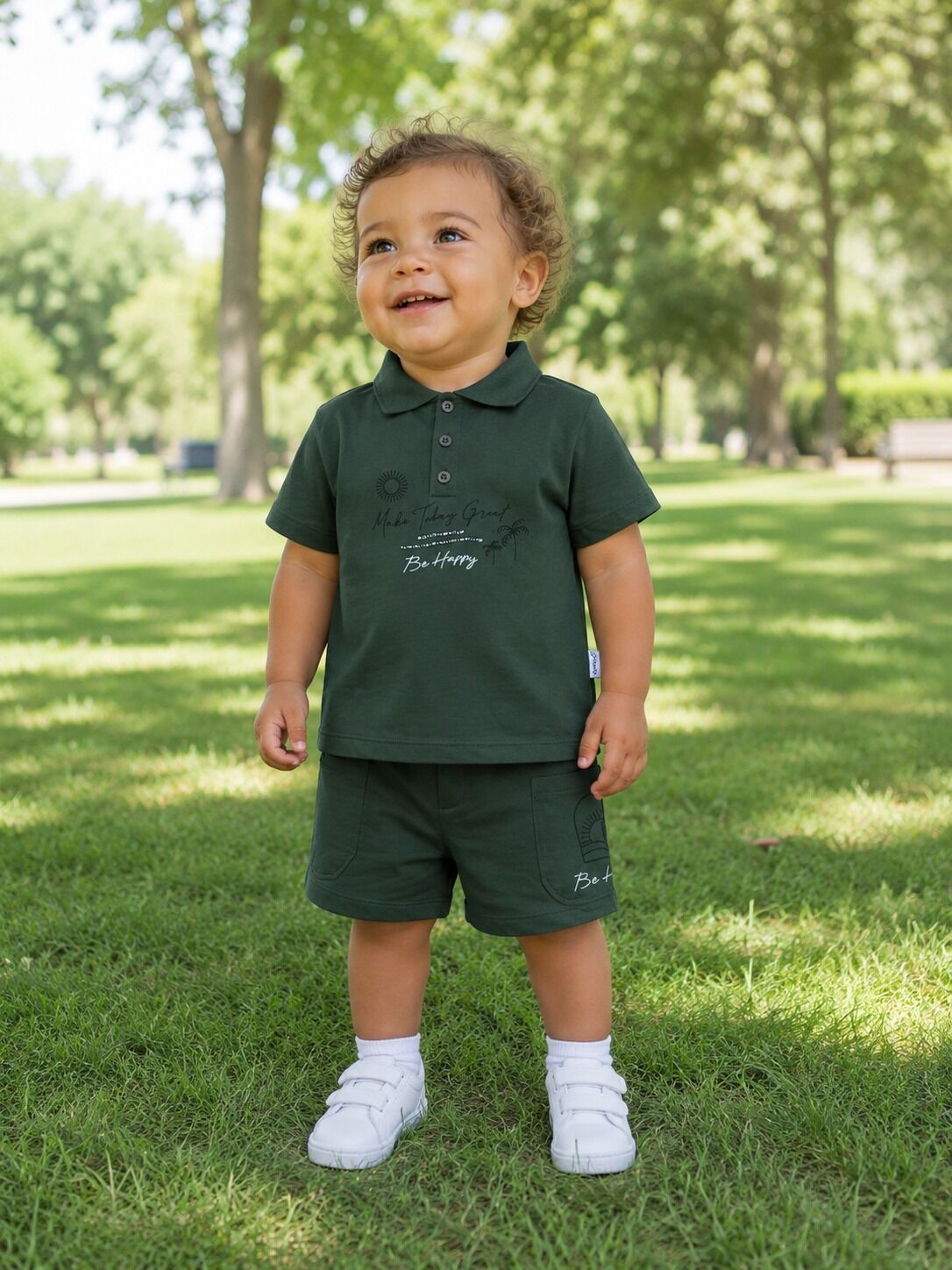 Ensemble Short En Coton Be Happy