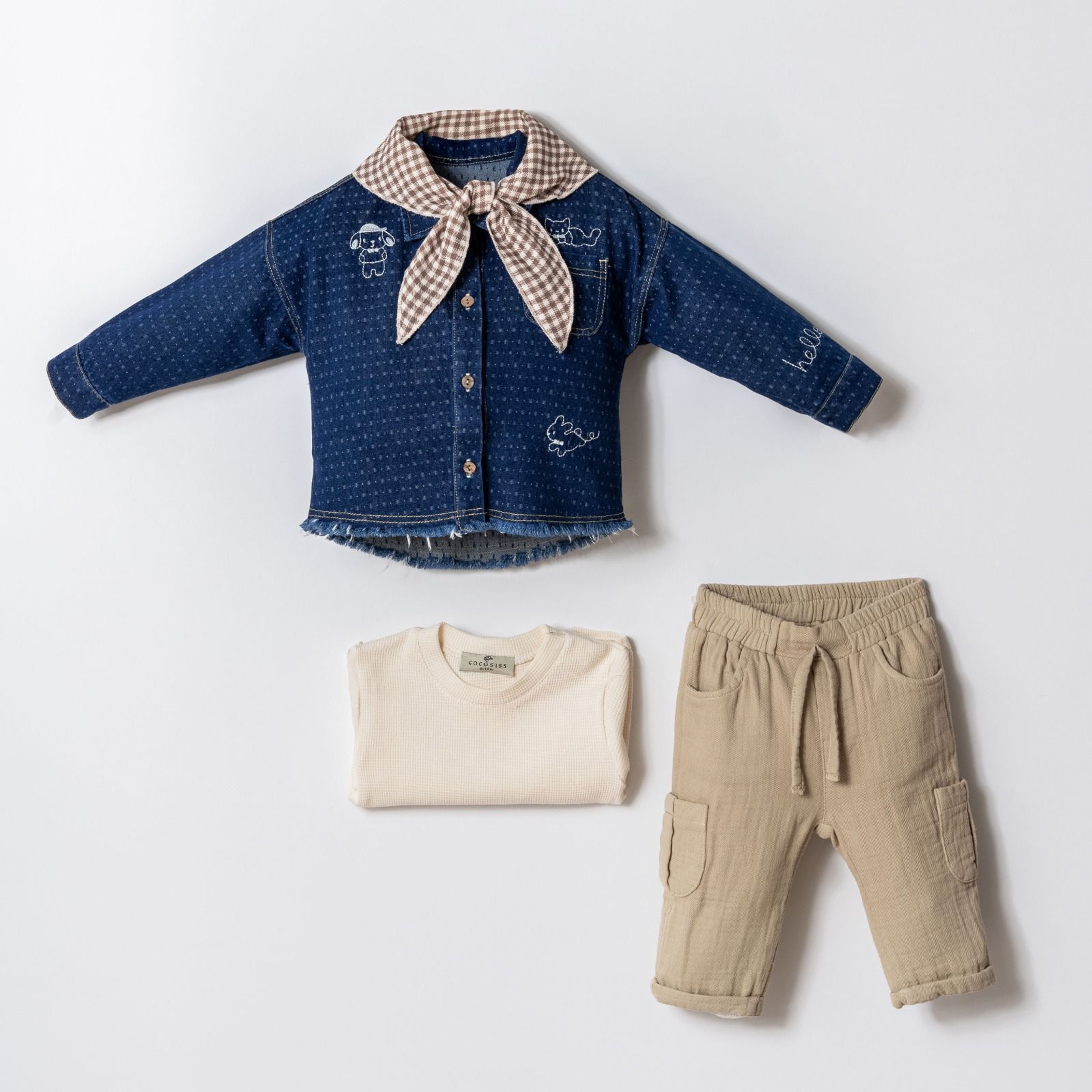 Tenue 3 Pièces Veste Jeans
