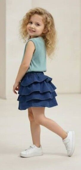 Ensemble Top Maille & Short Volants Jean