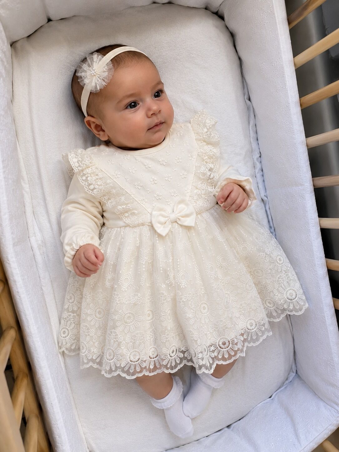 Robe Manches Avec Bandeau Col V