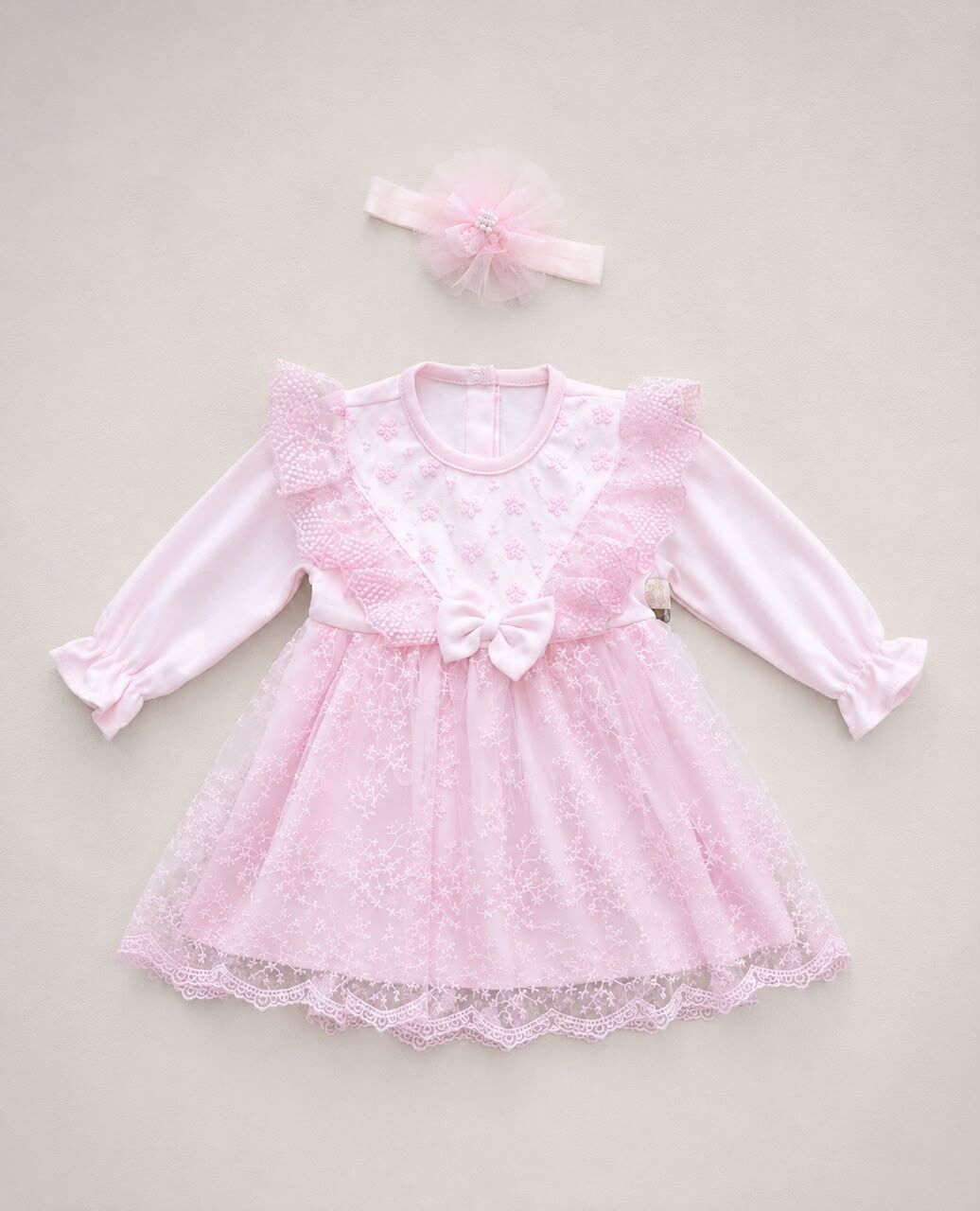 Robe Manches Avec Bandeau Col V