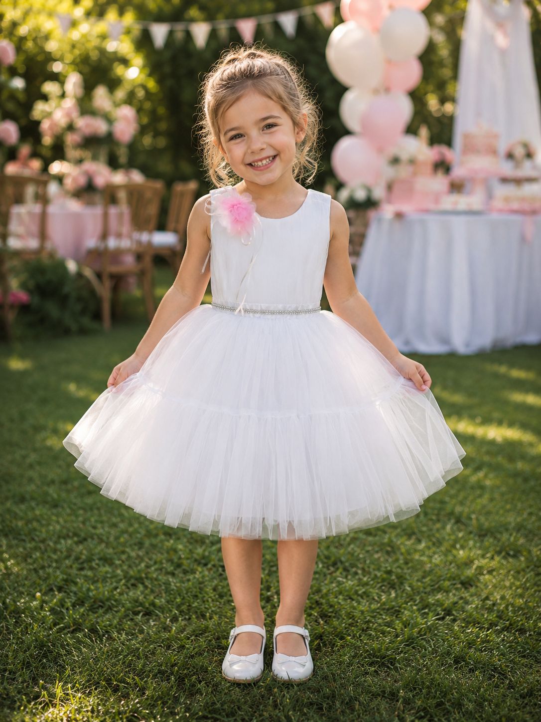 Robe Chic Avec Fleur
